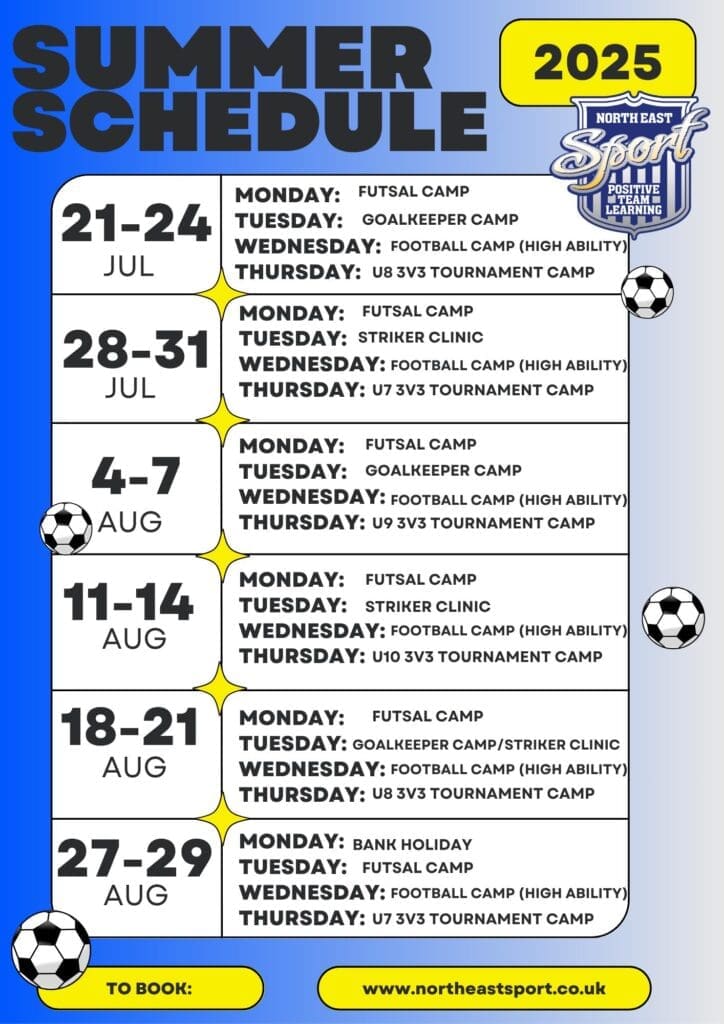 Football camps Sunderland