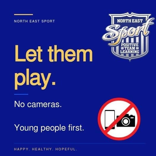 North East Sport young people photography policy